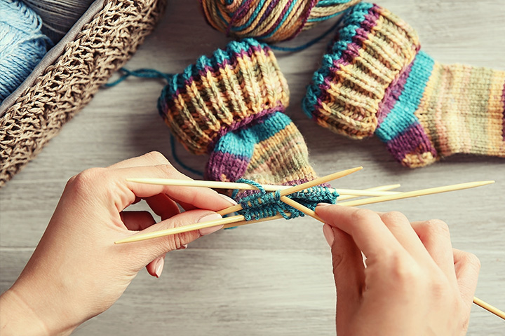 Socken stricken für Anfänger